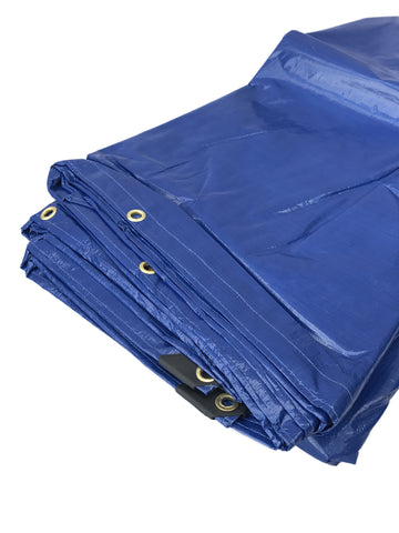 Heavy Duty Poly Tarp 240 GSM - Blue - Flynn Tarp Sales